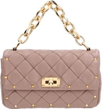 Valentino Garavani Spike Bag in Patchwork Nappa - Dames - Handtassen - Roze - ONE Size - Tassen