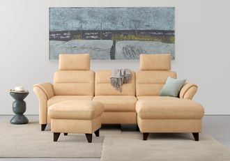 Sit&more Ecksofa »Mellum L-Form« Federkern, wahlweise mit Bettfunktion, Bettkasten und Armteilfunktion