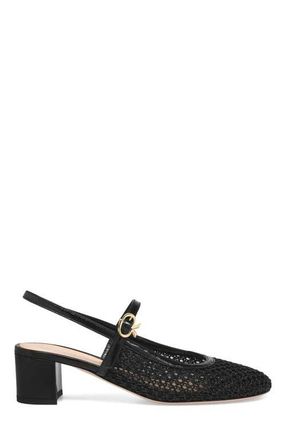 Gianvito Rossi Francoise Sandals in Black Fabric And Nappa at Nordstrom, Size 35.5