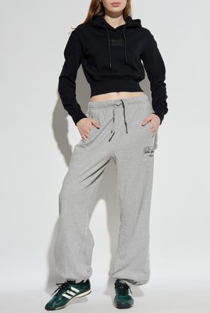 adidas Sweatpants With Printed Logo, Womens, Grey