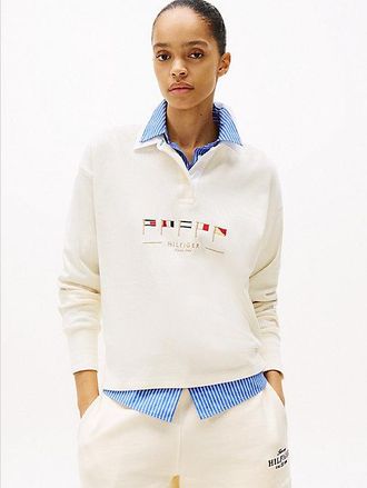 Tommy Hilfiger Logo Relaxed Polo Jumper