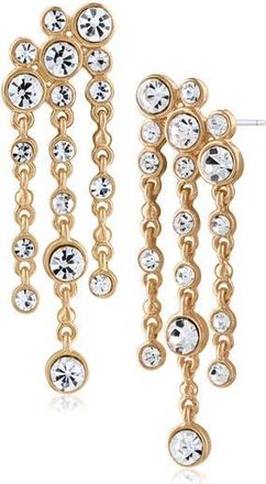 Jardin Cascading Crystal Drop Earrings in Clear Gold at Nordstrom Rack