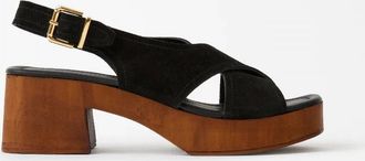 Seychelles Womens Heart Of Gold Platform Sandals In Black