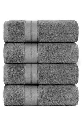 Modern Threads Spunloft Bath Towel - Set of 4 in Charcoal at Nordstrom Rack