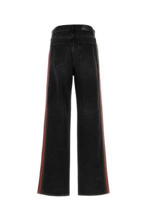 Gucci Mens Black Denim Jeans Fabric