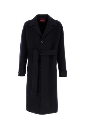 Gucci Midnight Blue Wool Blend Coat