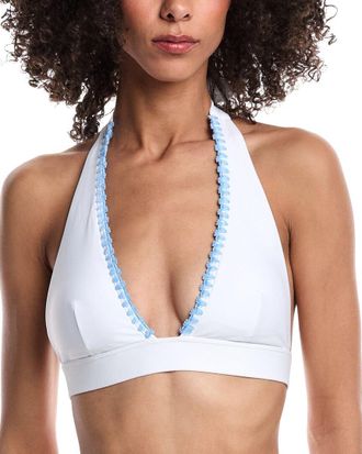 Milly Milly Solid Carvico Crochet Stitch Bikini Top