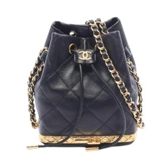Chanel Pre-owned Borsa a Secchiello in Pelle Agnello Matelass&eacute; - - Pre-owned - Donna - Nero - ONE SIZE