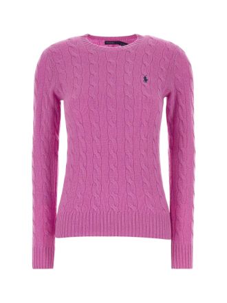 Polo Ralph Lauren Embroidered Logo Cable Knit Sweater