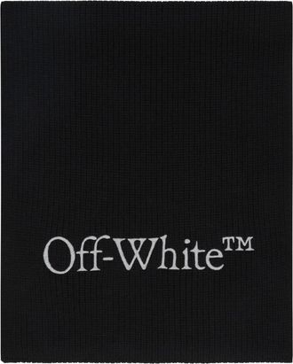 Off-white Wollen Sjaal van Virgin Wol - Heren - Wintersjaals - Zwart - ONE Size - Wol - Accessoires