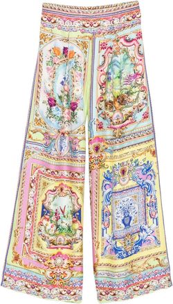 Camilla Pantaloni Spirit Of Santa Maria a fiori - Blu