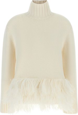 Fabiana Filippi White Virgin Wool Womens Cardigan
