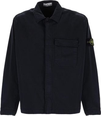 Stone Island Cotton Overshirt - Blue
