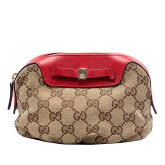 Gucci Pre-owned Gucci GG Canvas Multi Ribbon Pouch Ladies O2SNYA0D4A2NHJ9X