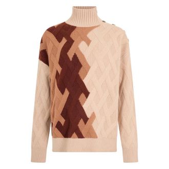 Malo Turtlenecks, female, Multicolor, S, Long-sleeve High Collar Jumper