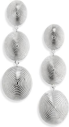 LI&Eacute; STUDIO The Ruby Drop Earrings in Silver at Nordstrom