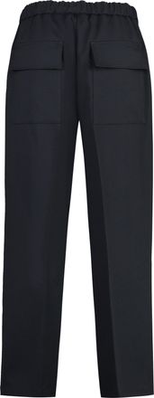 Jil Sander Mens Cropped Pants Blue Polyester Trousers