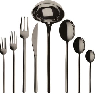 Mepra Due Flatware Set - 43 Pieces in Black Gold at Nordstrom