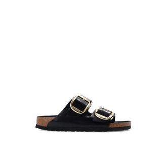 Birkenstock Arizona Big Buckle Smalle Pasvorm - Dames - Sandalen - Zwart - 36 EU - Leer - Schoenen