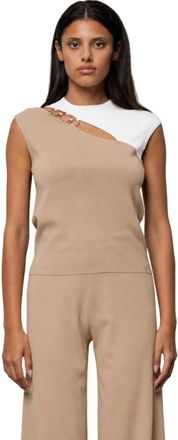 Kaos Kaos, Tops, Dames, Beige, XS, Body