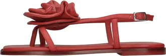 Vic Mati&eacute; Schoenen, Dames, Rood, 37 EU, Leer, Platte Sandalen