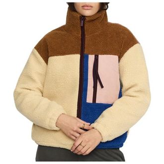 Selfhood Block Teddy Fleecejacke f&uuml;r Damen | beige