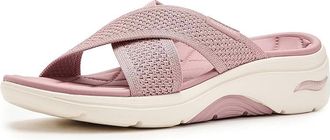 Skechers On-The-Go GO Walk Arch Fit 2.0 Sandals - Grace Womens Sandals Mauve : 12 B - Medium, Synthetic