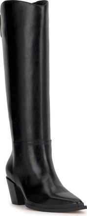Jessica Simpson Hemmia Pointed Toe Knee High Boot in Black at Nordstrom, Size 6.5