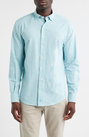 Johnnie-O Westwood Plaid Button-Up Shirt in Haze at Nordstrom Rack, Size Medium