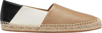 HUGO BOSS Heren Madeira Colour Block Leren Slip-on Loafers (Beige/Zwart/Wit)