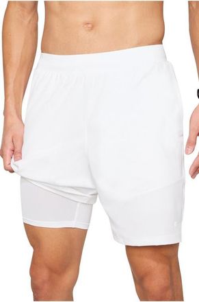 Fabletics The Fundamental Short II Lined 7 in Classic White at Nordstrom, Size Xx-Large