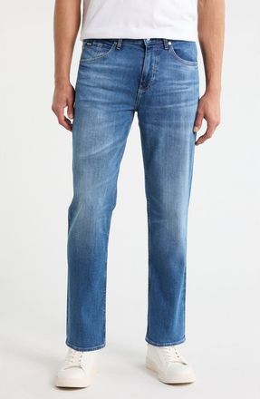 BOSS Re Maine Straight Leg Jeans in Bright Blue at Nordstrom Rack, Size 30 X 32