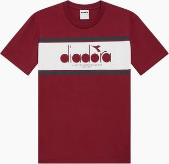 Diadora Mens Diadora Empire Red SS Logo T-Shirt - Size: 38