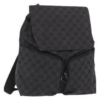 Gucci Pre-owned Backpacks, female, Black, Size: ONE SIZE Pre-owned Vintage Backpack