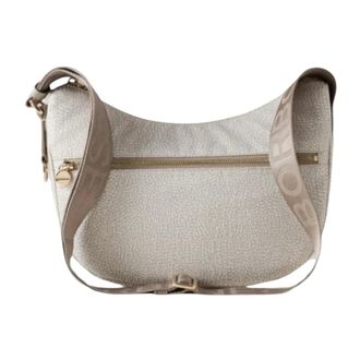 Borbonese Cross Body Bags, female, White, Size: ONE SIZE Luna Bag Small