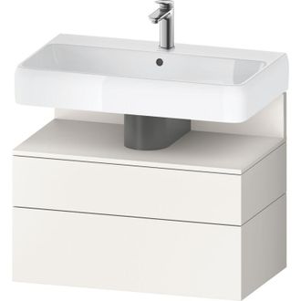 Duravit Duravit - Qatego Mueble Bajo Lavabo, 1 Extra&iacute;ble Y 1 Caj&oacute;n