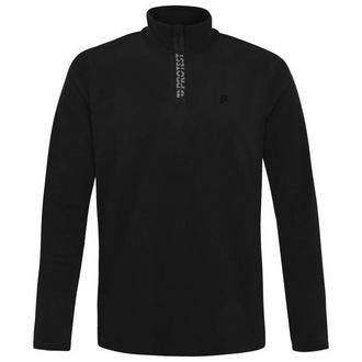 Protest Prtreperfecto 1/4 Zip Active Top Fleecepullover f&uuml;r Herren | schwarz