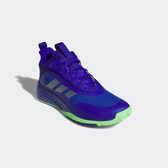 adidas Basketballschuh ADIDAS SPORTSWEAR OWNTHEGAME 3.0, Herren, Gr. 44, silber (lucid blau, silber metallic, lime burst), Synthetik, Textil, Schuhe Basketba