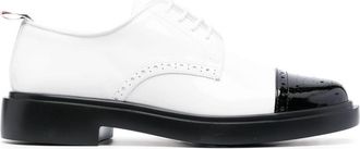 Thom Browne RWB contrasting toecap brogues - women - Leather - 37.5 - White