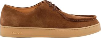 Churchs Bruine Veterschoenen Platte zool - Heren - Veterschoenen - Bruin - 40 EU - Su&egrave;de - Schoenen