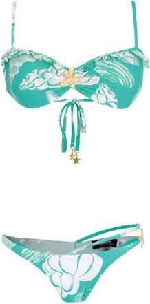 Amir Slama Bikini con stampa - Blu