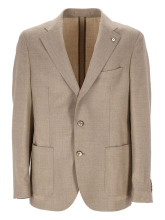 L.B.M. 1911 single-breasted blazer - Neutrals