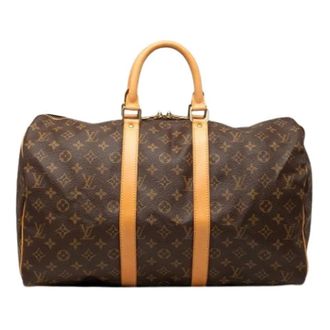 Louis Vuitton Pre-owned Weekend Bags, female, Brown, Size: ONE SIZE Pre-owned Keepall 45