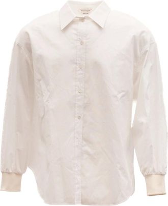 Alexander McQueen Heren, Overhemden, Wit, Maat: XS Katoen