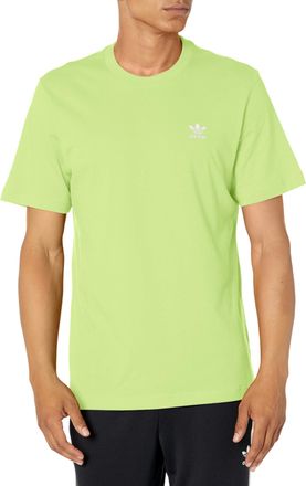 adidas Originals Adidas Originals Mens Trefoil Essentials T-Shirt, Pulse Lime, Large