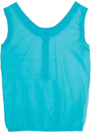Paloma Wool Velata Top - Dames - Tops zonder mouwen - Blauw - XS - Katoen - Tops