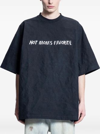 VETEMENTS slogan cotton T-shirt - Black