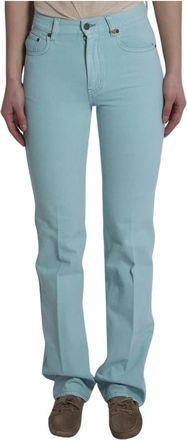 Chlo&eacute; High-Waisted Wide Leg Denim Pants - Dames - Regular Fit Jeans - Blauw - W26 - Denim - Jeans