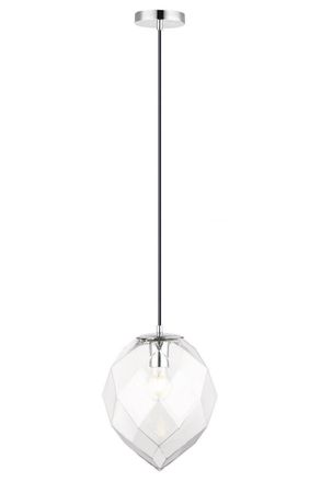 Netlighting Zoe 1 Light Clear Glass Black