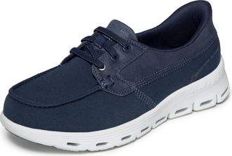 Skechers Womens Boat Shoe, Navy, 7.5